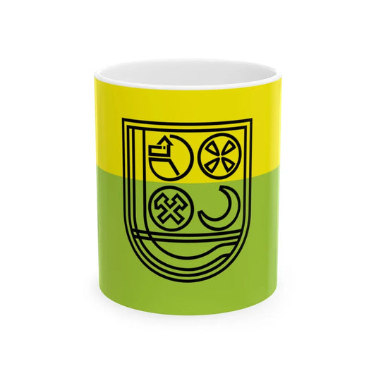 Flag of Zenica (Bosnia and Herzegovina) White Coffee Mug 11oz - Go Mug Yourself