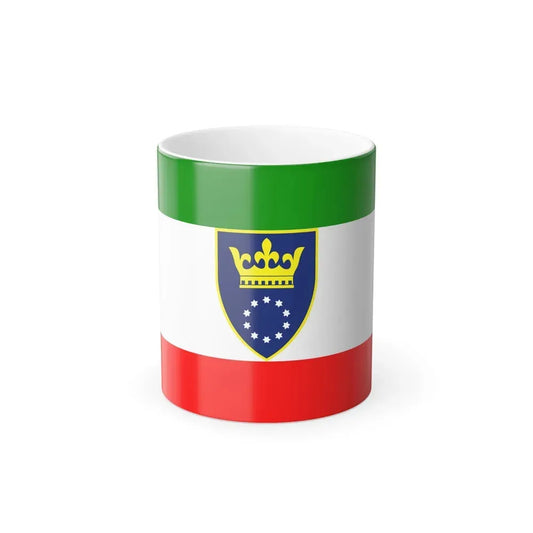 Flag of Zenica Doboj Canton Bosnia and Herzegovina - Color Changing Coffee Mug 11oz - Go Mug Yourself