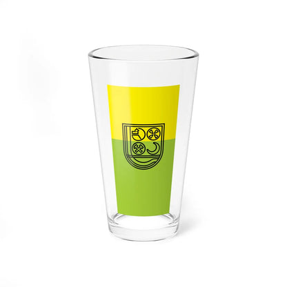 Flag of Zenica vertical (Bosnia and Herzegovina) Pint Glass 16oz 16oz - Go Mug Yourself