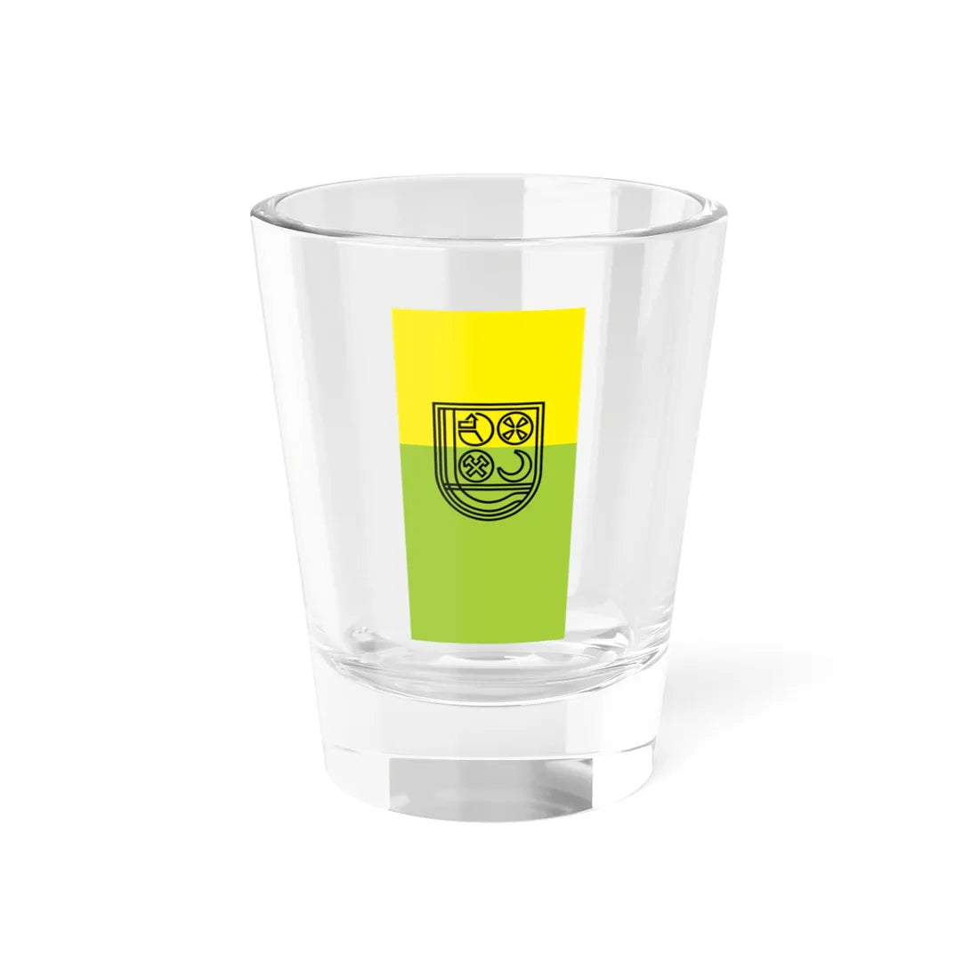 Flag of Zenica vertical (Bosnia and Herzegovina) Shot Glass 1.5oz 1.5oz - Go Mug Yourself