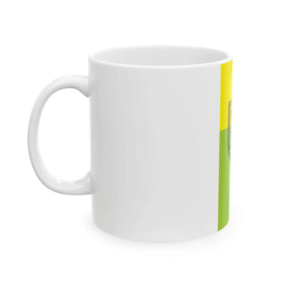 Flag of Zenica vertical (Bosnia and Herzegovina) White Coffee Mug - Go Mug Yourself