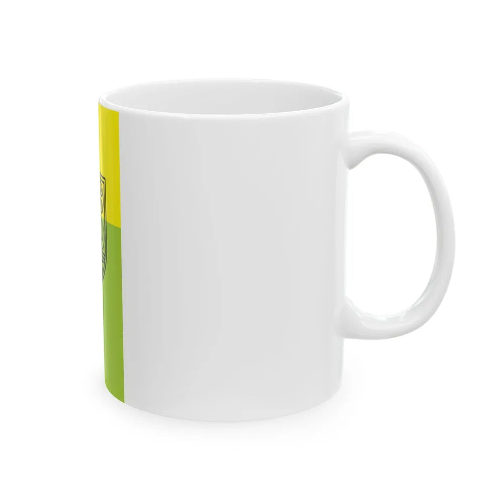 Flag of Zenica vertical (Bosnia and Herzegovina) White Coffee Mug - Go Mug Yourself