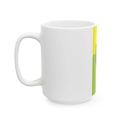Flag of Zenica vertical (Bosnia and Herzegovina) White Coffee Mug - Go Mug Yourself