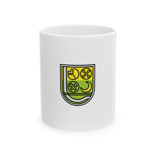 Flag of Zenica white background (Bosnia and Herzegovina) White Coffee Mug 11oz - Go Mug Yourself