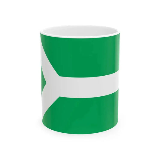 Flag of Zestafoni Municipality (Georgia) White Coffee Mug 11oz - Go Mug Yourself