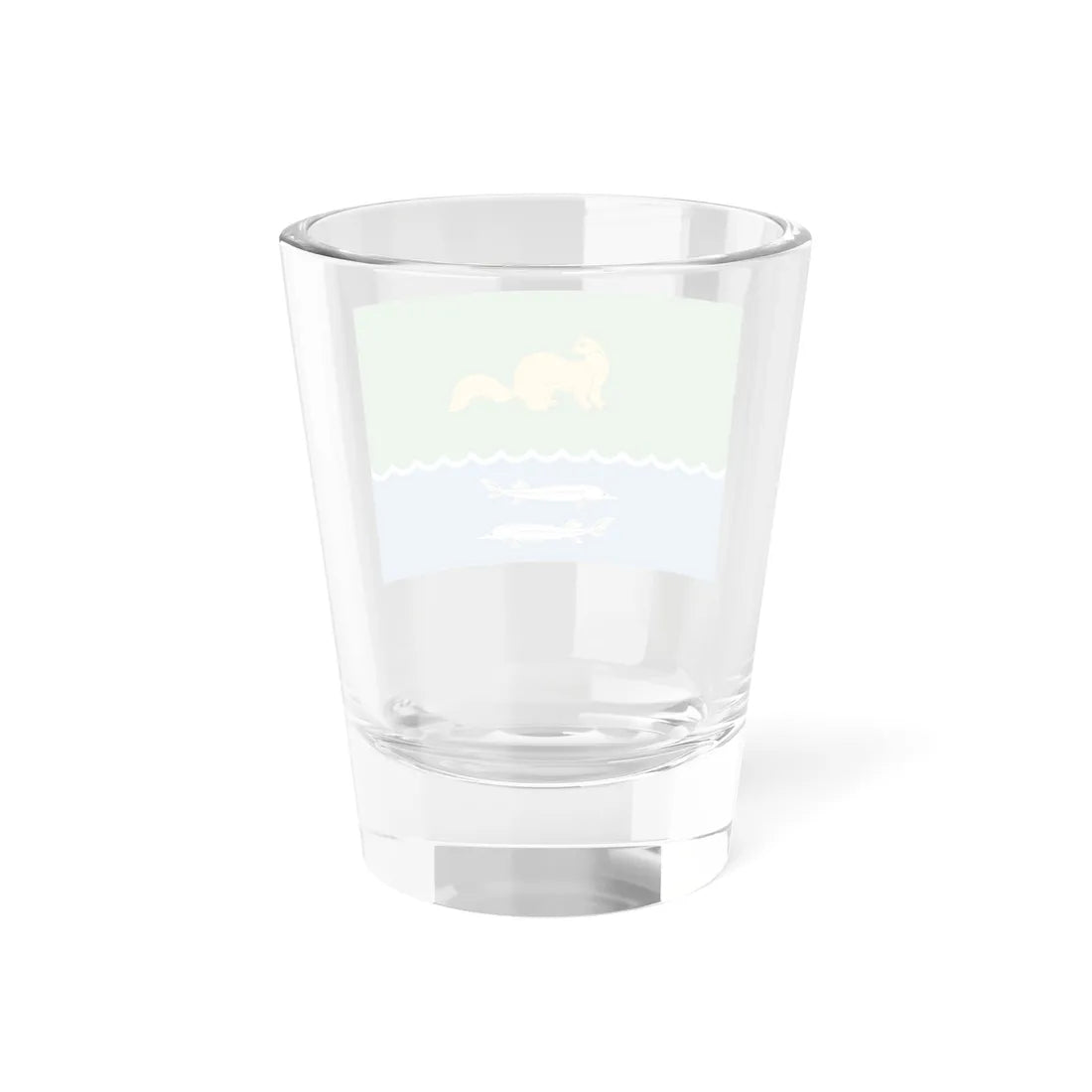 Flag of Zhigansky rayon Yakutia (Russia) Shot Glass 1.5oz - Go Mug Yourself