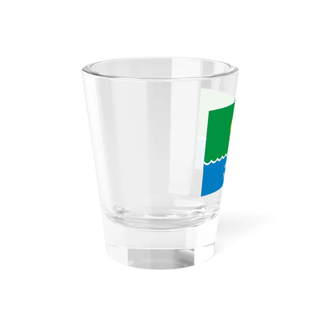 Flag of Zhigansky rayon Yakutia (Russia) Shot Glass 1.5oz - Go Mug Yourself