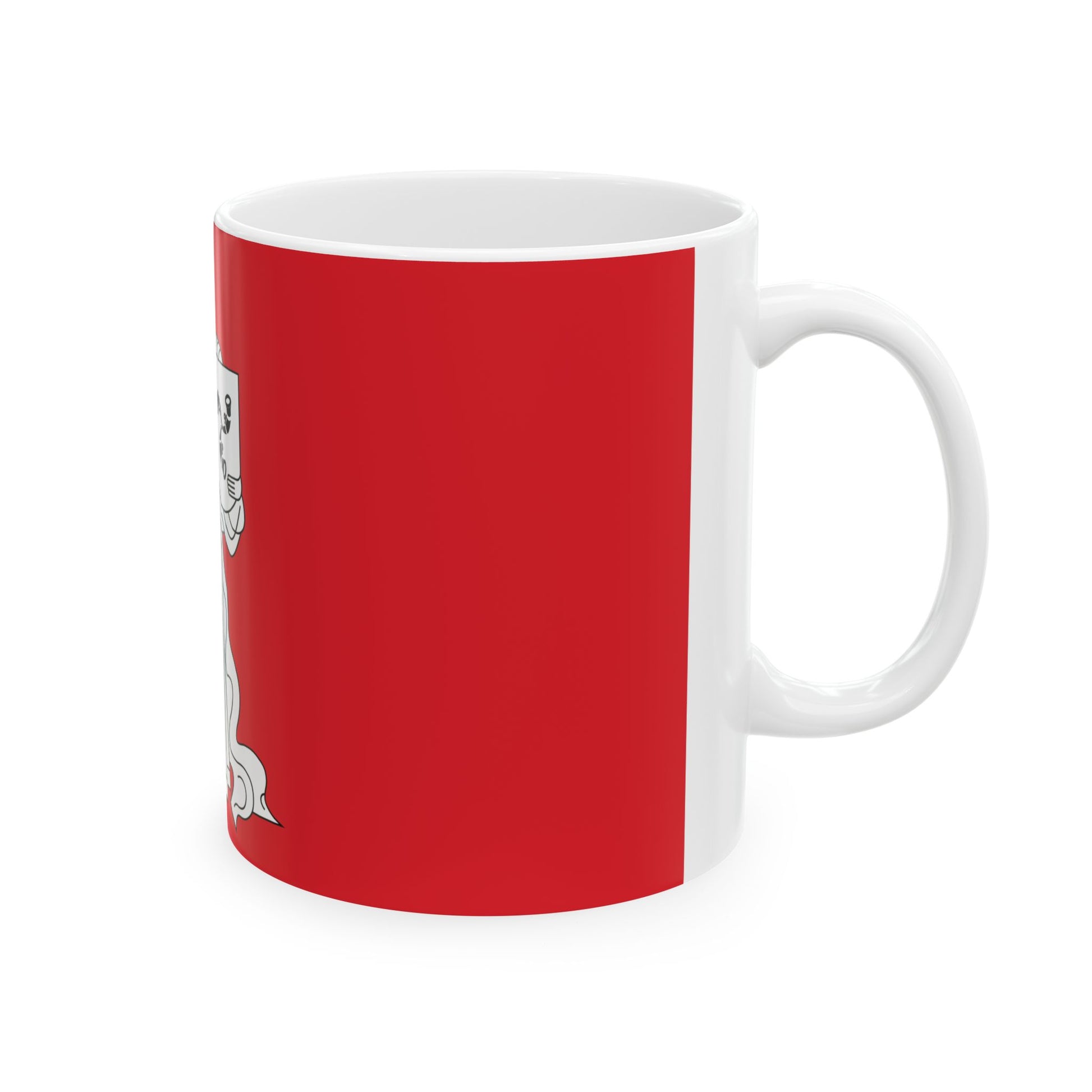 Flag of Zhodzina (Belarus) White Coffee Mug-Go Mug Yourself
