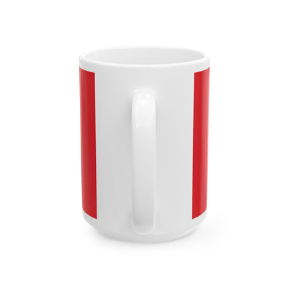 Flag of Zhodzina (Belarus) White Coffee Mug-Go Mug Yourself