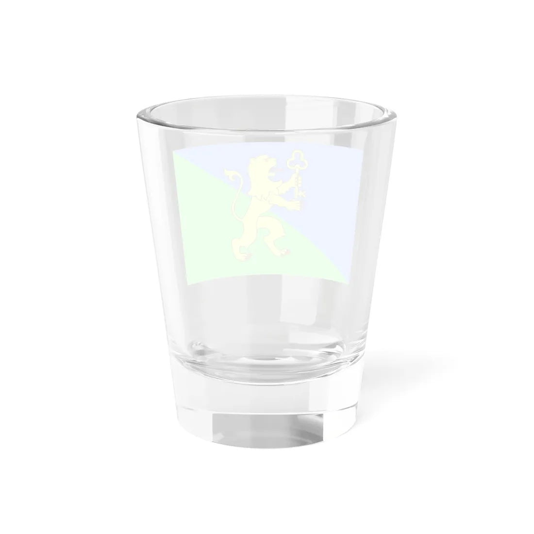Flag of Zhovkva raion (Ukraine) Shot Glass 1.5oz - Go Mug Yourself