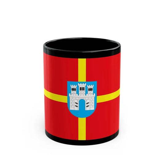 Flag of Zhytomyr Oblast Ukraine - Black Coffee Mug 11oz - Go Mug Yourself
