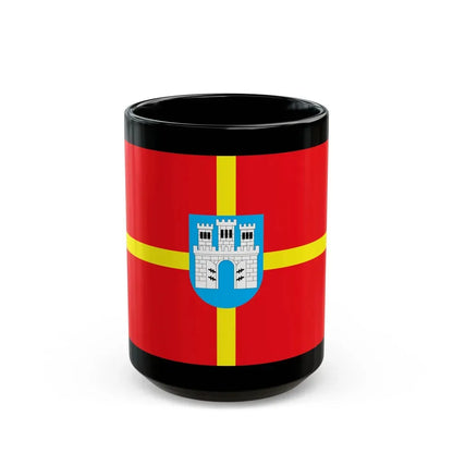 Flag of Zhytomyr Oblast Ukraine - Black Coffee Mug 15oz - Go Mug Yourself