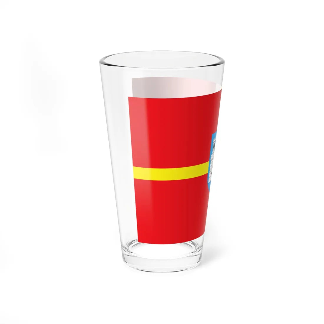 Flag of Zhytomyr Oblast (Ukraine) Pint Glass 16oz - Go Mug Yourself