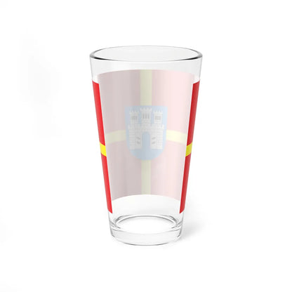 Flag of Zhytomyr Oblast (Ukraine) Pint Glass 16oz - Go Mug Yourself