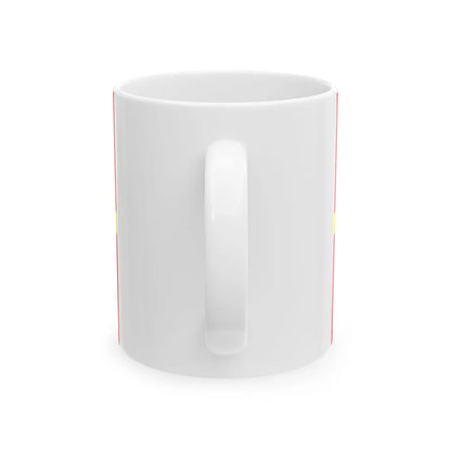 Flag of Zhytomyr Oblast Ukraine - White Coffee Mug - Go Mug Yourself