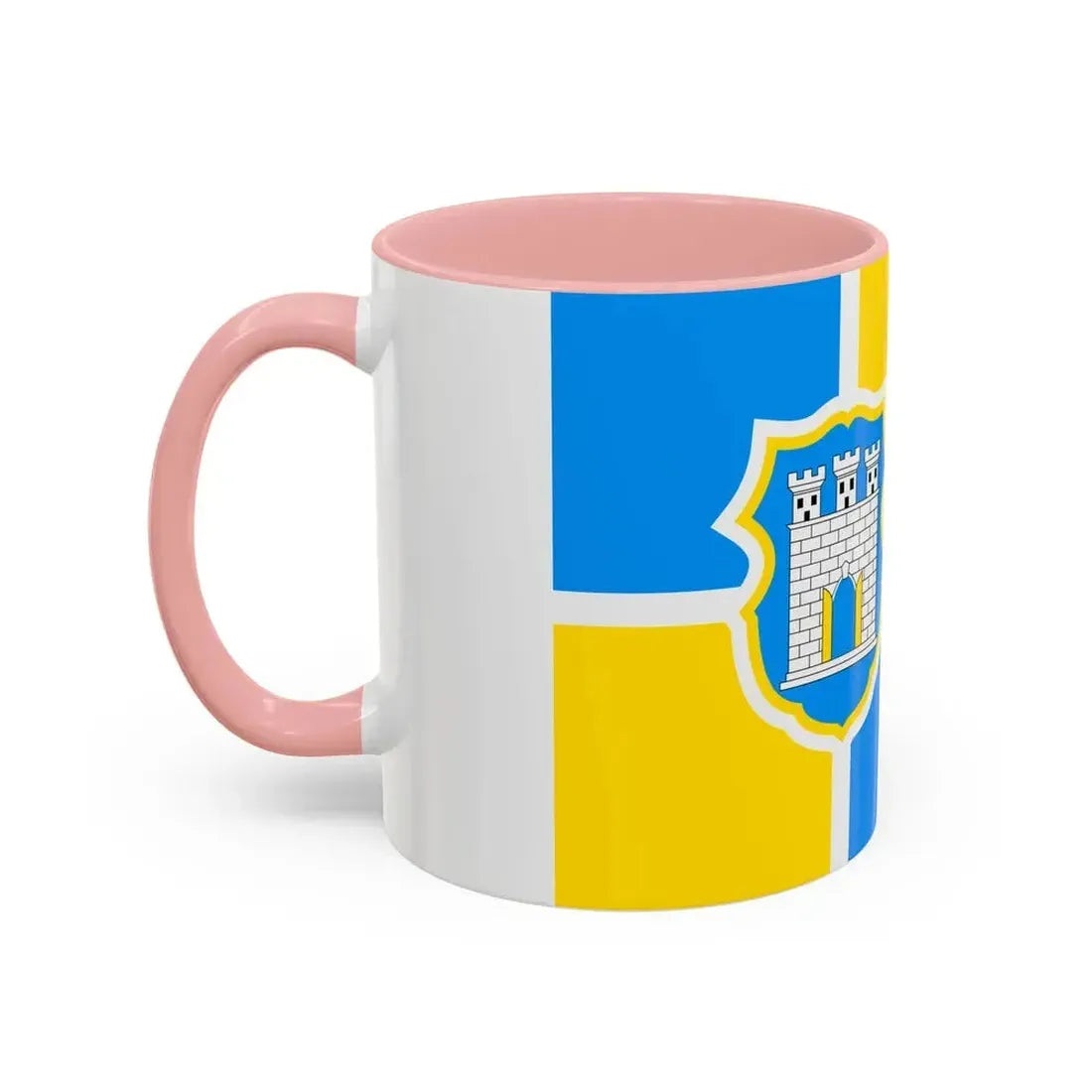 Flag of Zhytomyr Ukraine - Accent Coffee Mug - Go Mug Yourself