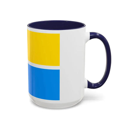Flag of Zhytomyr Ukraine - Accent Coffee Mug - Go Mug Yourself