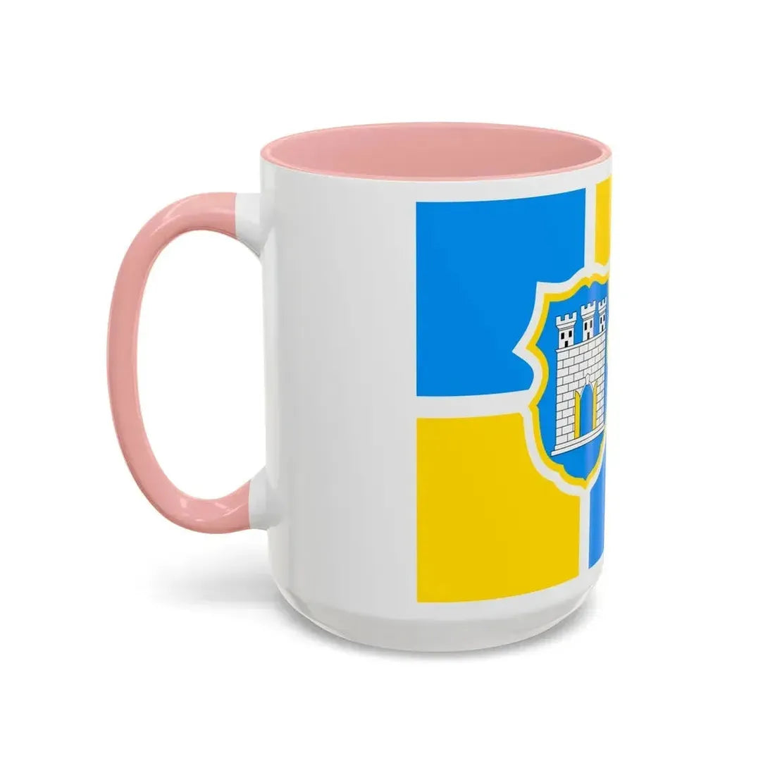 Flag of Zhytomyr Ukraine - Accent Coffee Mug - Go Mug Yourself