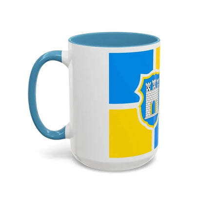 Flag of Zhytomyr Ukraine - Accent Coffee Mug - Go Mug Yourself