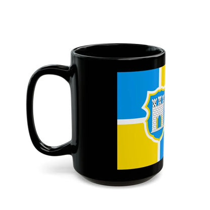 Flag of Zhytomyr Ukraine - Black Coffee Mug-Go Mug Yourself