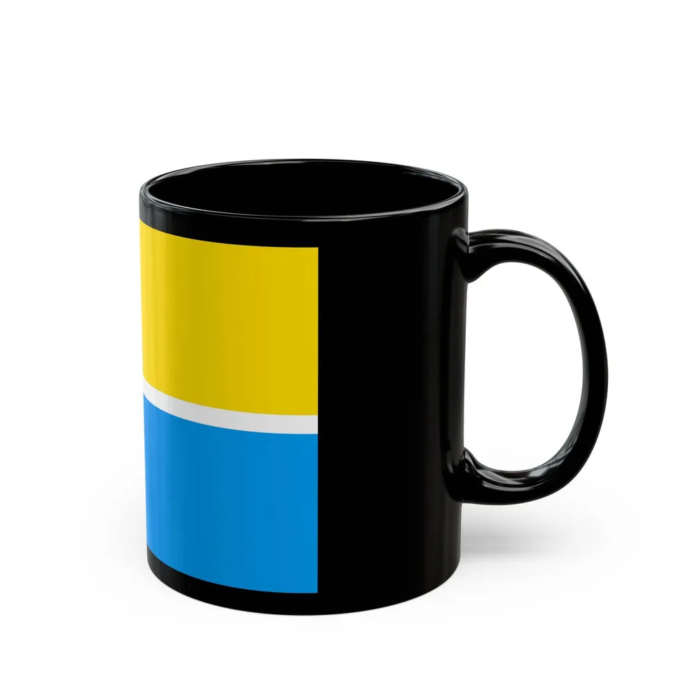 Flag of Zhytomyr Ukraine - Black Coffee Mug-Go Mug Yourself