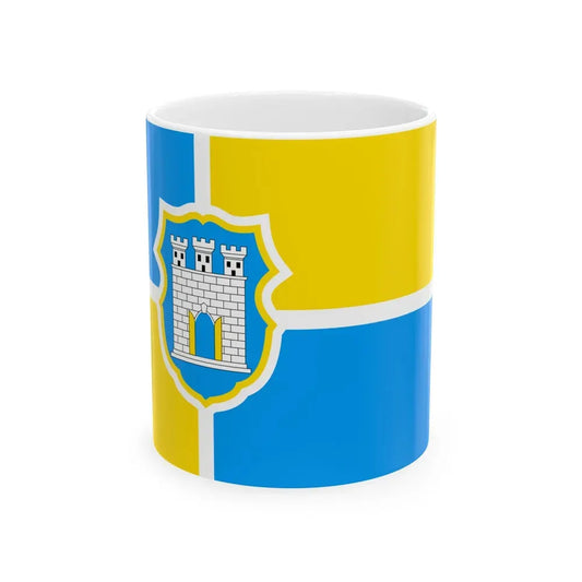 Flag of Zhytomyr Ukraine - White Coffee Mug 11oz - Go Mug Yourself