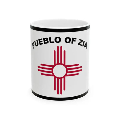 Flag of Zia Pueblo (Mexico) White Coffee Mug 11oz - Go Mug Yourself
