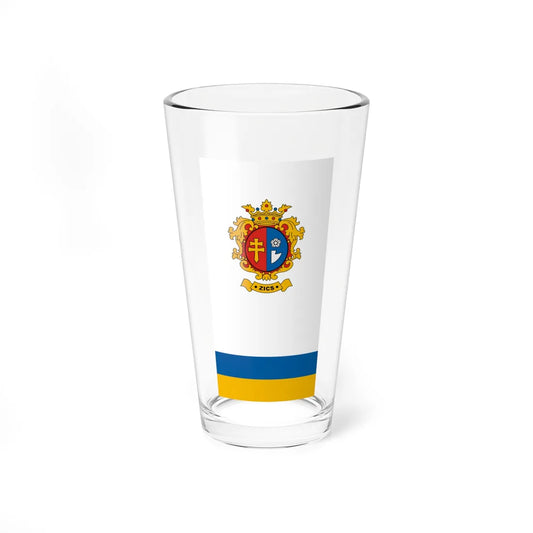 Flag of Zics vertical (Hungary) Pint Glass 16oz 16oz - Go Mug Yourself