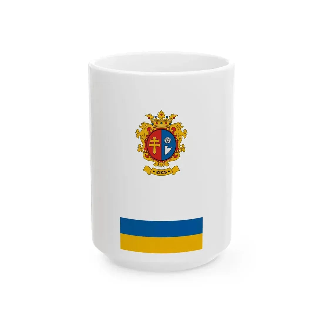 Flag of Zics vertical (Hungary) White Coffee Mug 15oz - Go Mug Yourself