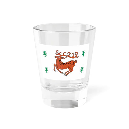 Flag of Zilairsky rayon (Russia) Shot Glass 1.5oz 1.5oz - Go Mug Yourself