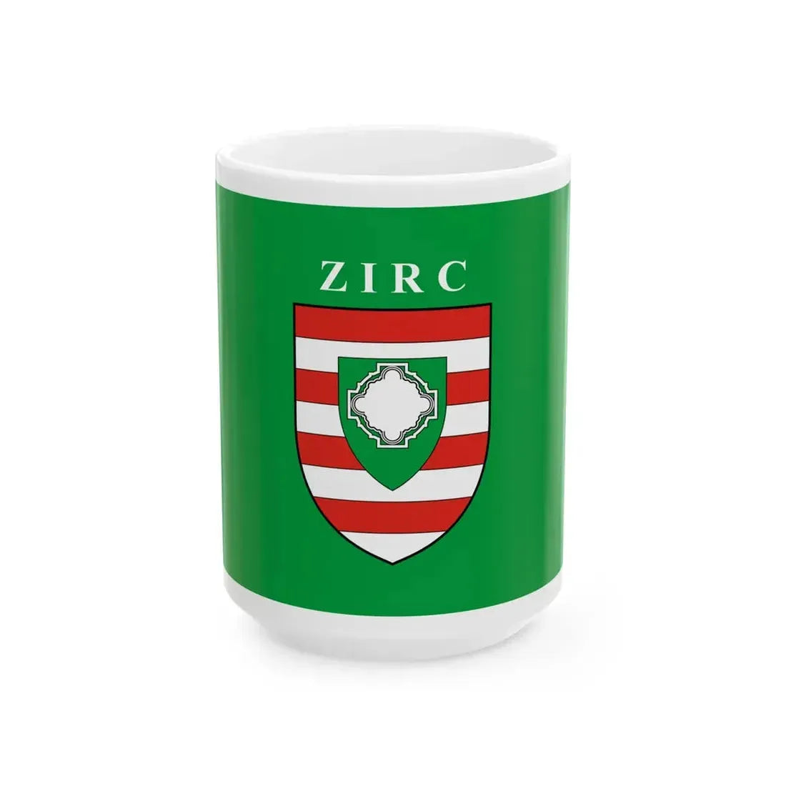 Flag of Zirc (Hungary) White Coffee Mug 15oz - Go Mug Yourself