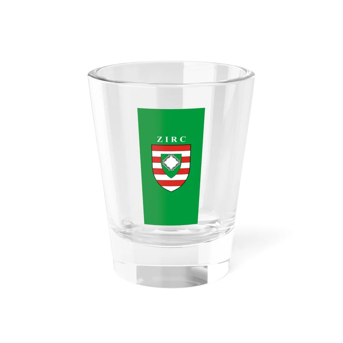 Flag of Zirc vertical (Hungary) Shot Glass 1.5oz 1.5oz - Go Mug Yourself