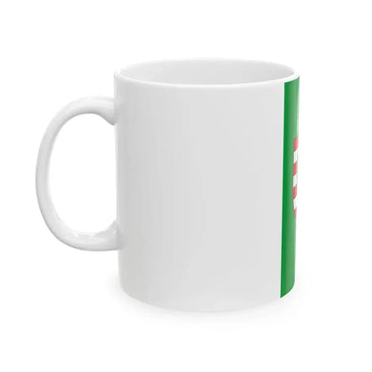 Flag of Zirc vertical (Hungary) White Coffee Mug - Go Mug Yourself