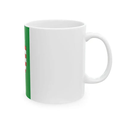 Flag of Zirc vertical (Hungary) White Coffee Mug - Go Mug Yourself
