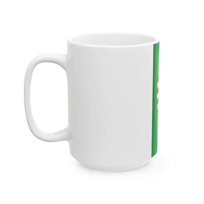 Flag of Zirc vertical (Hungary) White Coffee Mug - Go Mug Yourself