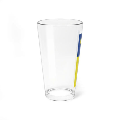 Flag of Ziri vertical (Slovenia) Pint Glass 16oz - Go Mug Yourself