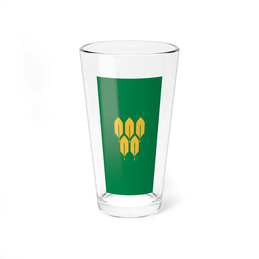 Flag of Zirovnica vertical (Slovenia) Pint Glass 16oz 16oz - Go Mug Yourself
