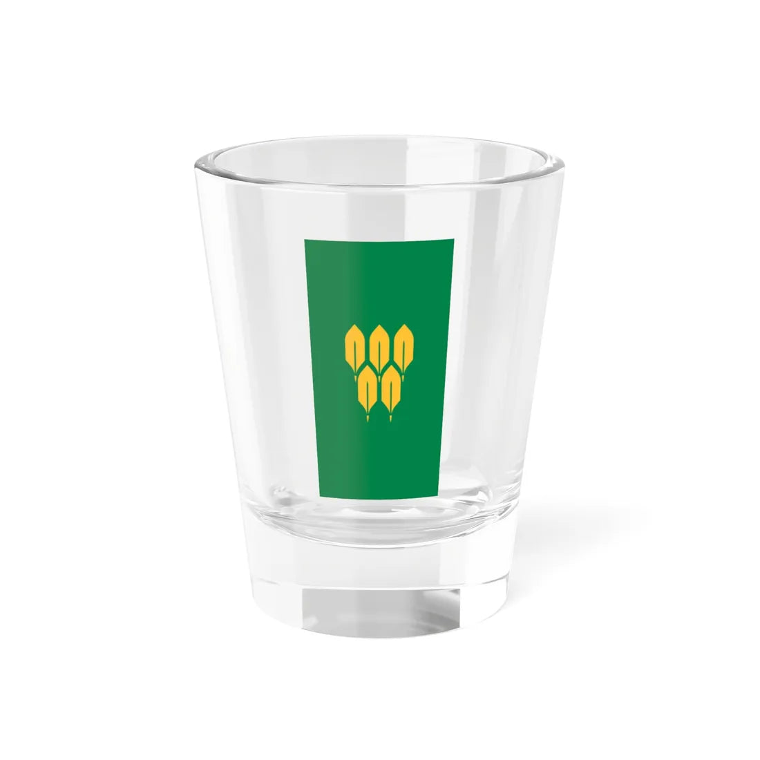 Flag of Zirovnica vertical (Slovenia) Shot Glass 1.5oz 1.5oz - Go Mug Yourself