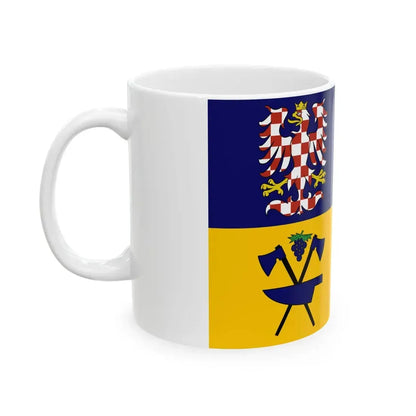 Flag of Zlin Region (Czech Republic) White Coffee Mug - Go Mug Yourself