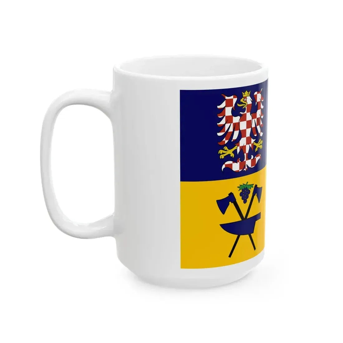 Flag of Zlin Region (Czech Republic) White Coffee Mug - Go Mug Yourself