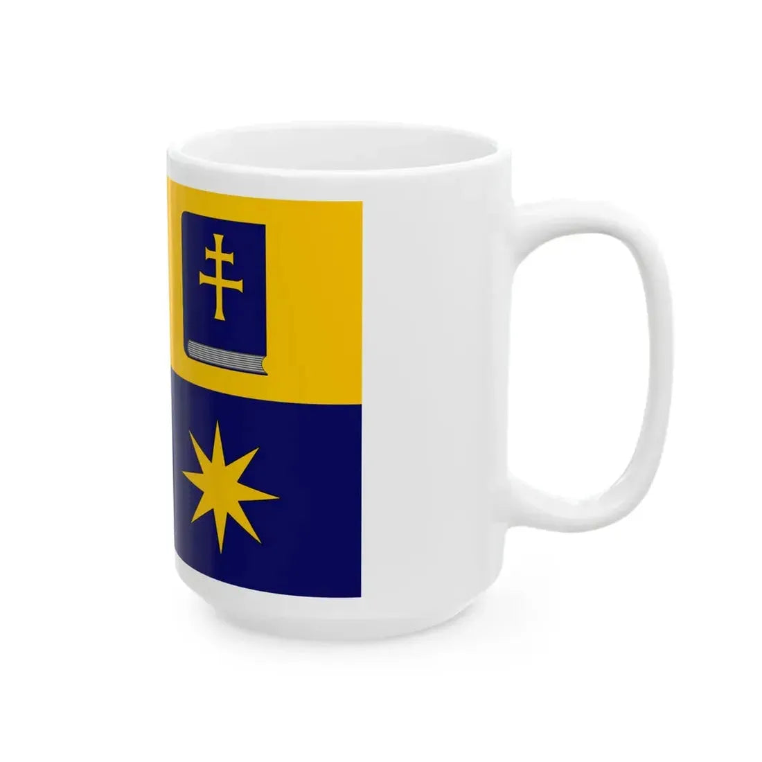 Flag of Zlin Region (Czech Republic) White Coffee Mug - Go Mug Yourself