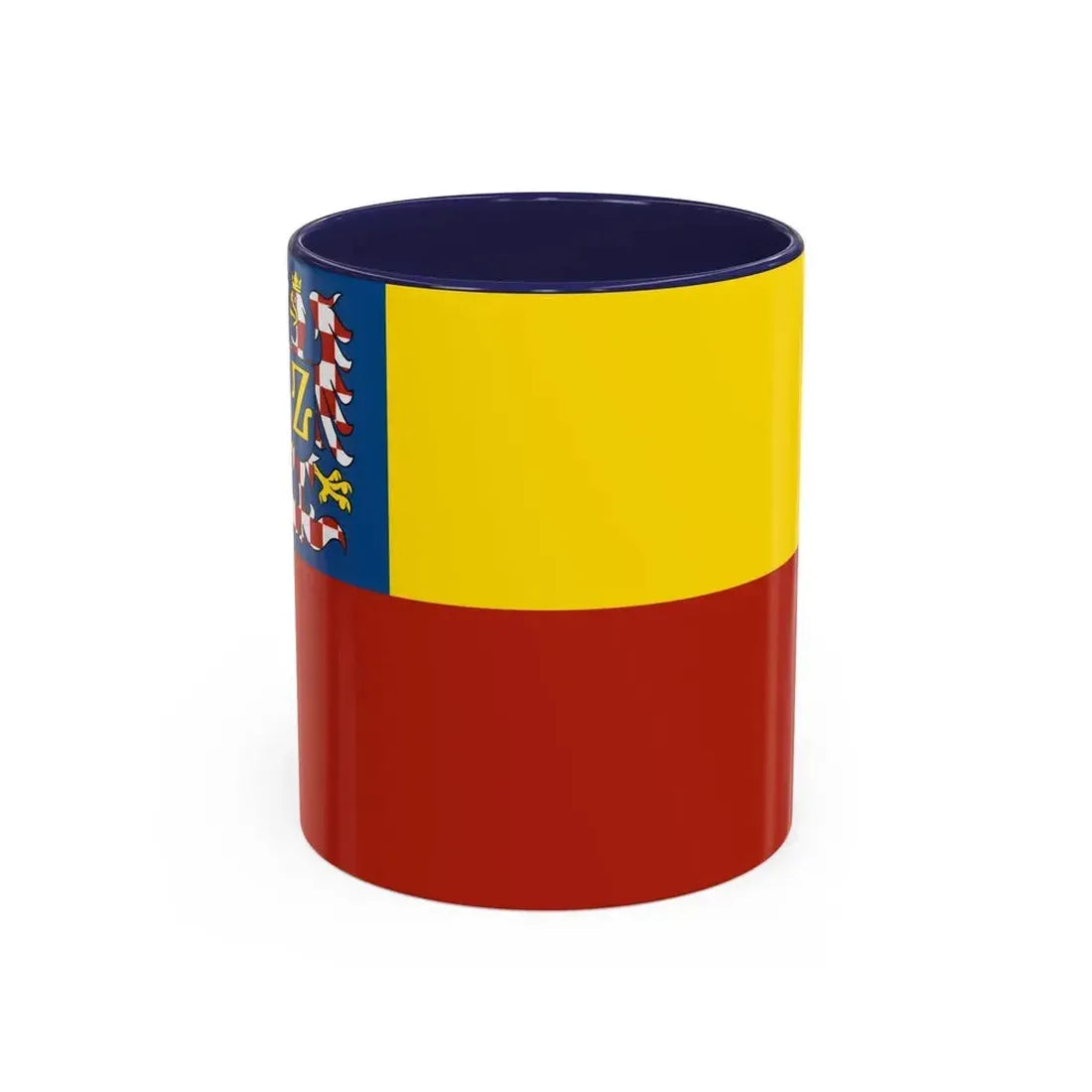 Flag of Znojmo Czech Republic - Accent Coffee Mug 11oz Navy - Go Mug Yourself