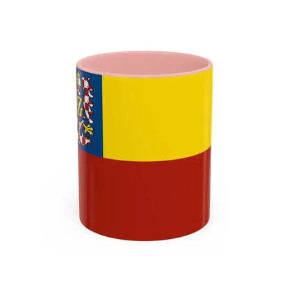 Flag of Znojmo Czech Republic - Accent Coffee Mug 11oz Pink - Go Mug Yourself
