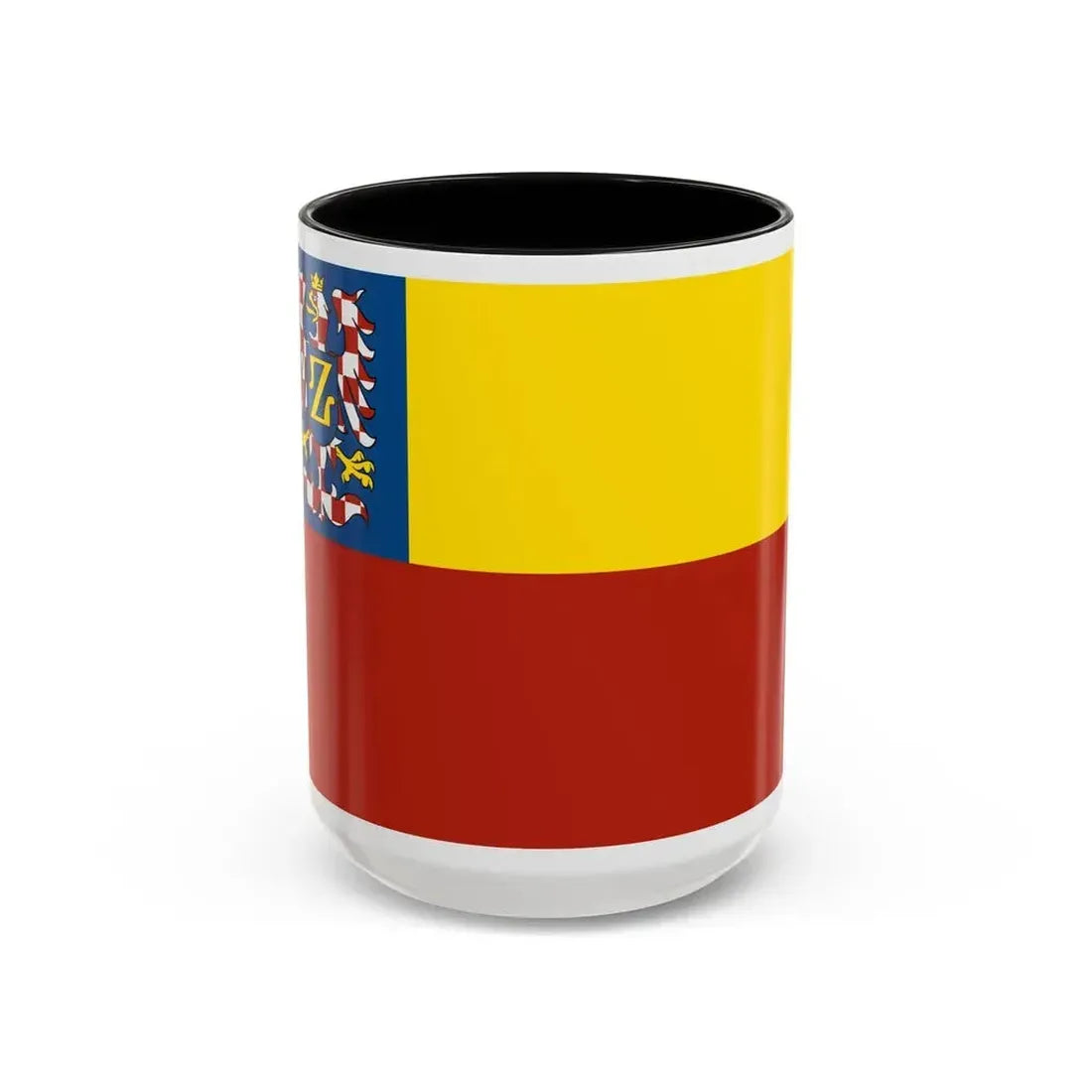 Flag of Znojmo Czech Republic - Accent Coffee Mug 15oz Black - Go Mug Yourself