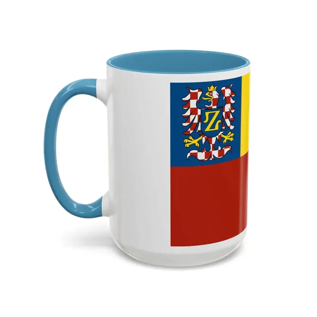 Flag of Znojmo Czech Republic - Accent Coffee Mug - Go Mug Yourself