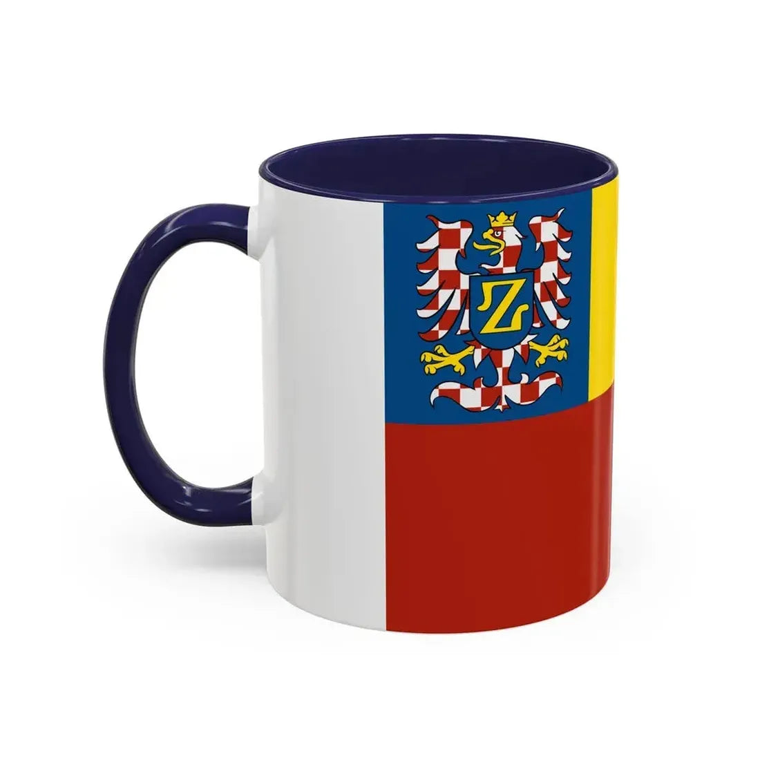 Flag of Znojmo Czech Republic - Accent Coffee Mug - Go Mug Yourself