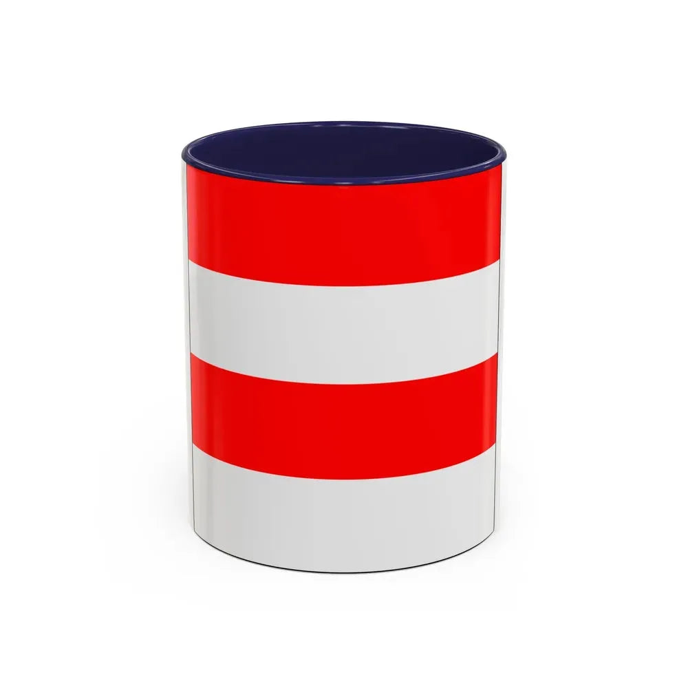 Flag of Zofingen Switzerland - Accent Coffee Mug 11oz Navy - Go Mug Yourself