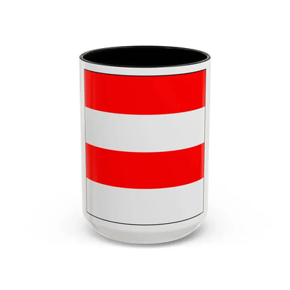 Flag of Zofingen Switzerland - Accent Coffee Mug 15oz Black - Go Mug Yourself