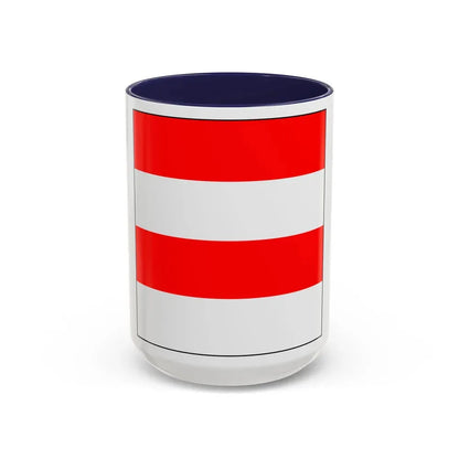 Flag of Zofingen Switzerland - Accent Coffee Mug 15oz Navy - Go Mug Yourself