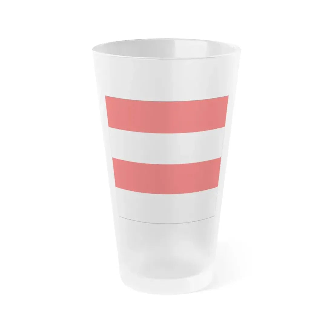 Flag of Zofingen Switzerland - Frosted Pint Glass 16oz 16oz Frosted - Go Mug Yourself